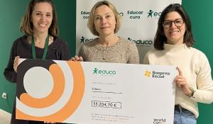 Educo rep 33.204 € gràcies a les aportacions dels clients de Bonpreu i Esclat